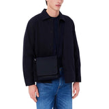 Lacoste Men's Classic Flap Crossover Crossbody Bag, Midnight Blue, One Size