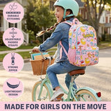 Get Trend Pokemon Kids Backpack for Girls, 18in Bookbag with Padded Straps, Pikachu Travel School Bag Anime Gifts for Girls (Multi Pokemon)