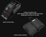 D_b_ Ramverk Front-Access Carry-On 21 Inch Hardside Luggage, Compact Suitcase with Silent 360 Spinner Wheels, TSA Lock, Interior Laptop Compartment and Two Zipper Dividers, Sprite Lightning Red