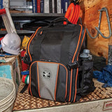 Klein Tools 55482 Tool Bag Backpack, Heavy Duty Tradesman Pro Tool Organizer with 21 Pockets and Large Interior, Water Resistant