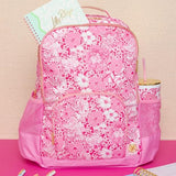 Lilly Pulitzer Large Backpack with Pockets, Adjustable Straps and Top Handle, Bookbag for Work and Travel