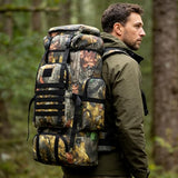 W WINTMING Hiking Backpack for Men 70L/100L Camping Backpack Military Rucksack Molle 3 Days Assault Pack for Climbing