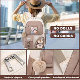 FIUAIE School Backpack for Teen Girls Bookbag: Cute 15.6 Inch Backpacks for Kids Middle High School BookBags Durable Laptop BackPack for Women Student Casual Daypack for Travel Khaki Beige