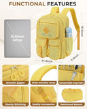 Gelektropy Mesh Backpack for Women Girls, Heavy Duty See Through College School Backpacks with Padded Shoulder Straps Large Capacity Bookbag for Beach Hiking Travel Swimming Outdoor Sports - Yellow