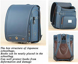 MilWorld ransel randoseru blue backpack japanese automatic school bags Senior waterproof PU leather