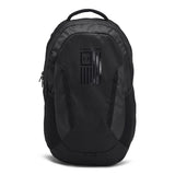 Under Armour Unisex Hustle 6.0 Freedom Backpack, (001) Black/Black/Black, One Size Fits Most