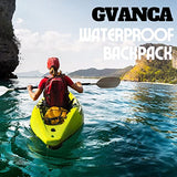 GVANCA Waterproof Dry Bag Backpack for Kayaking, Roll Top Kayak Dry Backpack, Floating Outdoor Dry Sack Boating Sailing Canoeing Rafting Fishing Camping 35L Yellow