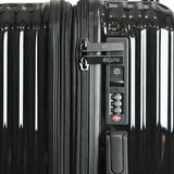 World Traveler Dejuno Tonal 28-Inch Polycarbonate Lightweight Hardside Expandable Spinner Luggage Suitcase with TSA Lock - Onyx