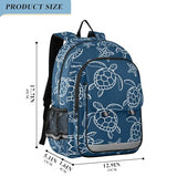 Sletend Backpack Sea Turtle Starfish Toddler School Bags Child Lightweight Preschool Large Bookbags for Girls-Boys Middle-School Elementary
