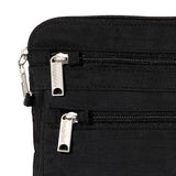 Baggallini Securtex Anti-Theft Large Crossbody 10"x10" Travel Purse with RFID, Locking Zippers & Cut-Resistant Strap