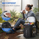 NECKORY Backpack Cooler, Leakproof Insulated Backpack Cooler for Men Women, Large Capacity Coolers Bag Portable for Lunch Camping Travel Picnic Hiking (Black)