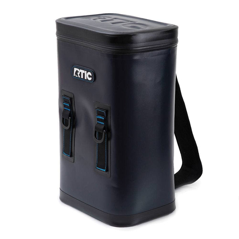 RTIC 15 Can Cooler Bag, Blue & Grey, Nylon, Waterproof, Leak-Proof Zipper