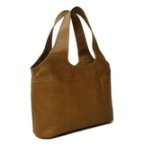 Piel Leather Laptop Hobo, Saddle, One Size