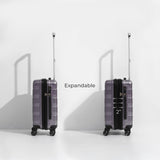 Quatish Carry On Luggage 22x14x9 Airline Approved with Spinner Wheels, 22 inch Expandable Hard Shell Suitcase with TSA Lock, Smooth Rolling Wheel for Lightweight Travel for Men Women, Purple
