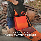 GORUCK Rucker 4.0 20L Black with White Embroidery - Purpose Built Rucking Backpack, Military Weight Training Rucksack w/Ruck Plate Pocket and Extra Padded Straps