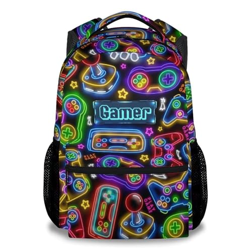 Backpacks for Boys - Cool Gamer Travel Backpack for Kids - 17 Inch Bookbag for Elementary Primary School - Back to School Supplies | Backpacks4Less