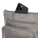 Baggallini Out and About Crossbody Bag for Women - 10"x10.7" Lightweight Travel Handbag w/RFID Card Slots