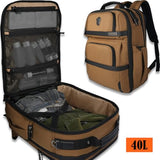 WELKINLAND 20-Pocket Travel Backpack, 40L Carry-On 16" Laptop Backpack