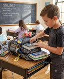 Batman Kids Backpack with Insulated Lunch Pocket for School & Travel