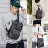 WITZMAN Travel Backpack for Men and Women Convertible Duffle Luggage Bag fit 17 Inch Laptop Carry On Bags for Airplane and Sling Bag with USB Charging Port Lightweight Crossbody Bags Casual Daypack