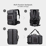 WITZMAN Carry on Travel Backpack for Men Airline Approved Convertible Nylon Duffle Backpack and Toiletry Bag Large Hanging Multi-organization Bathroom Bag
