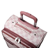 Steve Madden Designer Luggage Collection - 3 Piece Softside Expandable Lightweight Spinner Suitcase Set - Travel Set includes 20 Inch Carry on, 24 Inch & 28-Inch Checked Suitcases (Chalet Pink)