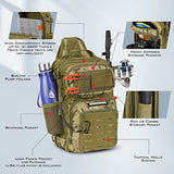 KastKing BlowBak Tactical Sling Tackle Bag-Lightweight Fishing Backpack Storge Fishing Gear and Equipment,Gift for Men