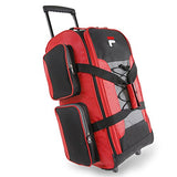 Fila 26" Lightweight Rolling Duffel Bag, Red