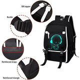Asge Large 3 Piece Backpack Set - Boys & Girls Teenage Reflective Waterproof School Satchel for Travel & Outdoor