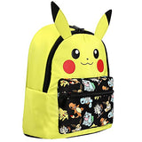 Bioworld Pokemon's Pikachu Adorable Mini Backpack with 3d Ears