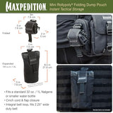 Maxpedition Mini Rollypoly Folding Dump Pouch (Black)