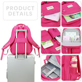 abshoo Large Heavy Duty Girls Backpack For School College Bookbag Casual Multi Pocket Travel Backpacks for Women (Hot Pink)
