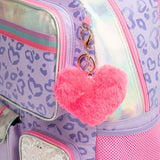 Meetbelify Aesthetic Backpack with Lunch Box for Elementary Students - Cute School Bag for Girls 8-10 - Purple