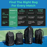 ADV Tennis Backpack V2 and Pickleball Backpack V2 - Tennis Bag and Pickleball Bag, Modern & Functional Design, Cooler, Shoe Compartment, and Unmatched Organization for Men and Women