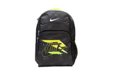 Nike 3 Brand Graphic Print Backpack – Black/Volt – One Size (30L)