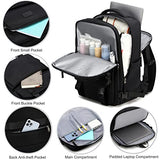 LXYGD Travel Laptop Backpack, Business Work Backpacks Large College Bookbag for Women Men Water Resistant Daypack Airline Approved Gym Bag Fits 17 Inch Notebook & Laptops - Black