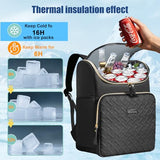 Stillithou Backpack Coolers Insulated Leak Proof for Women Men, 35 Cans Large Capacity Waterproof Cooler Backpack, Soft Portable Cooler Bag for Beach Travel Camping Picnic Work, Black