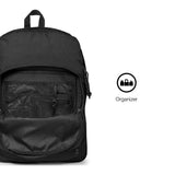 EASTPAK Pinnacle – 38L Everyday Backpack with Dual Compartments, Organizer Front Pocket, Quilted Back Panel & Shaped Shoulder Straps, Black