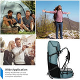 Hiking Backpack,40L to 50L Extra Large Capacity Hiking Bag,Internal Frame Camping Backpack,Upgraded X-PAC Lightweight Sport Daypack Travel Backpack Fit For Mountain Climbing Camping(Grey Green)