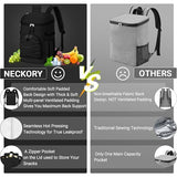 NECKORY Cooler Backpack, Lightweight and Large Capacity Soft Backpack Cooler, Leak Proof Bag for Men Women, Waterproof Insulated Lunch Bag Portable for Camping Traveling Hiking Office (Black)
