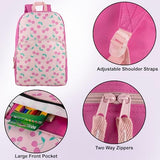 Trail maker Fun School Backpack for Elementary Middle School Girls and Boys | 17 Inch Printed Backpacks for School Kids, Travel (Cheerful Cherries)