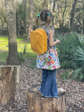 Hip Baby Wrap Toddler Backpack for Travel, Daycare Bag For Ages 2-4, Yellow