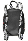 Bioworld Naruto Akatsuki Sasuke Red Cloud Anti Leaf Faux Saffiano Leather Mini Backpack Bag