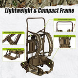 TIDEWE Hunting Backpack 5500cu with Frame and Rain Cover for Bow/Rifle/Pistol