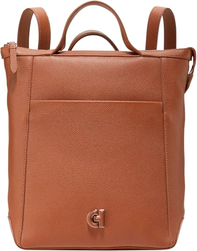 Cole Haan Womens Grand Ambition Small Convertible Luxe Backpack, New British Tan