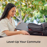 HyperX Delta Gaming Backpack Secure Organization Recycled Materials Travel Ready Black