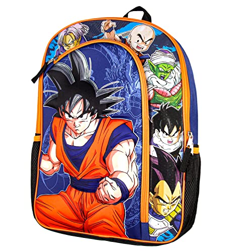 Bioworld Dragon Ball Z Anime Manga 3D Goku Character Panel Character Molded Eva School Kids Backpack