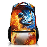 Boys Backpack for School, Baseball Backpack for Kids Teens Back to School