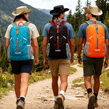 levayhill 25L Foldable Hiking Backpack,Small Packable Daypack Lake Blue