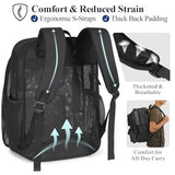 PACKISM Mesh Backpack for School - 18 Inch Extra Large Mesh Bookbag, Black